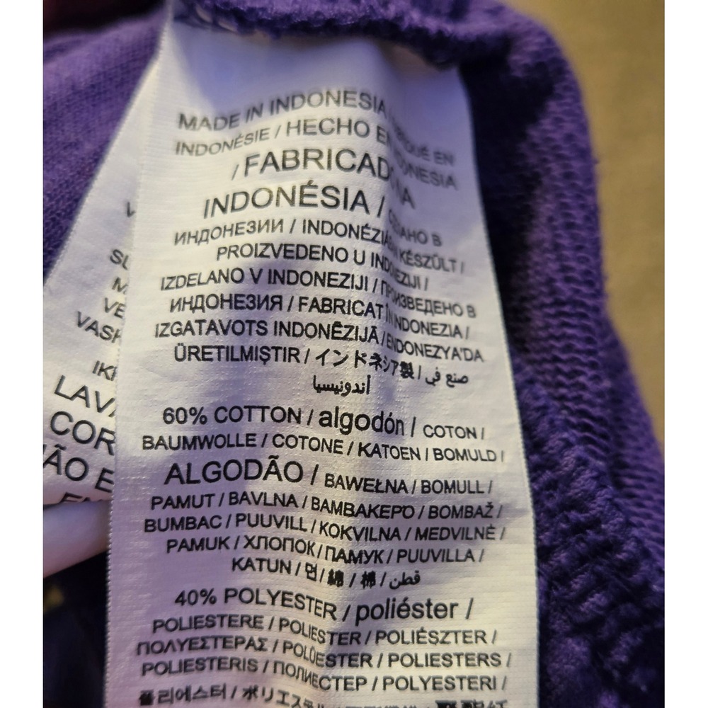 Fanatics‎ Minnesota Vikings Jogger Pants Men's Size Medium Purple Side Pockets - Picture 6 of 11